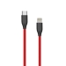 Силиконовый кабель USB Type C - Lightning, 1m (красный)